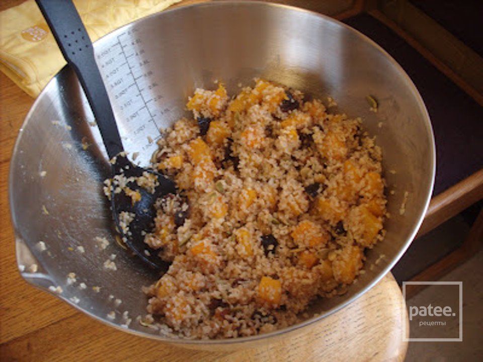 Салат из пшеницы с мускатной тыквой - Шаг 6