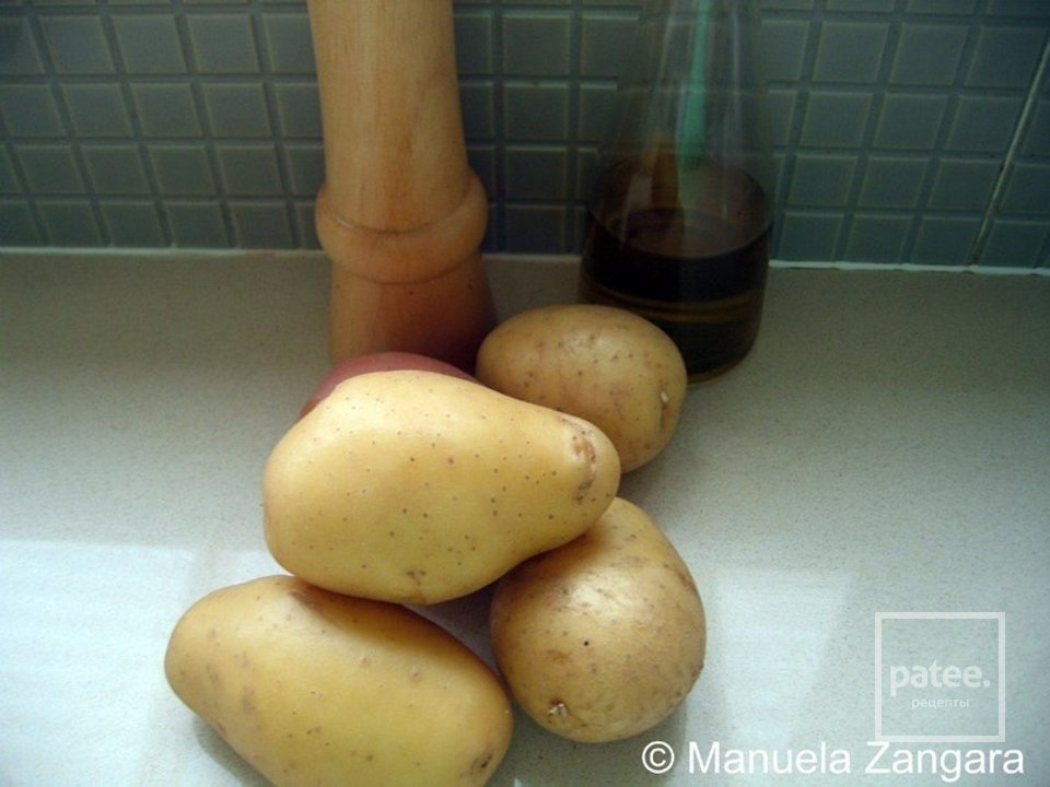 Рёшти с грибами и лососиной - Шаг 1