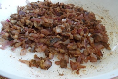 Фаршированные грибы - приготовление