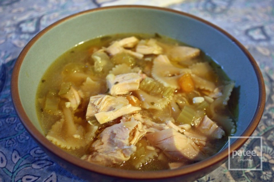 Куриный суп с макаронами - Шаг 7