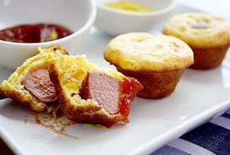 Мини-кексы с сосисками