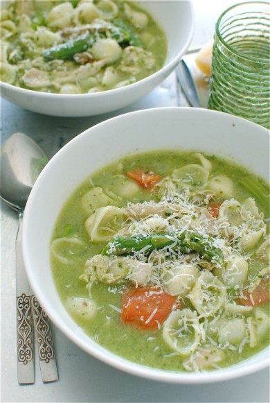 Суп Минестроне с песто и курицей - Шаг 10