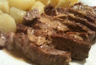 Свиная лопатка в горчице