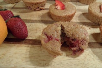 Клубничные кексы с бренди