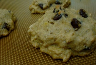 Овсяное печенье с бананом и шоколадом