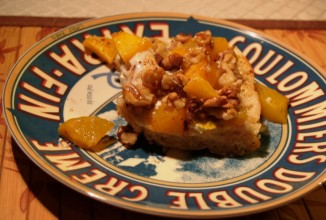 Нежные французские тосты с персиками