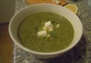Суп со шпинатом и сыром фета
