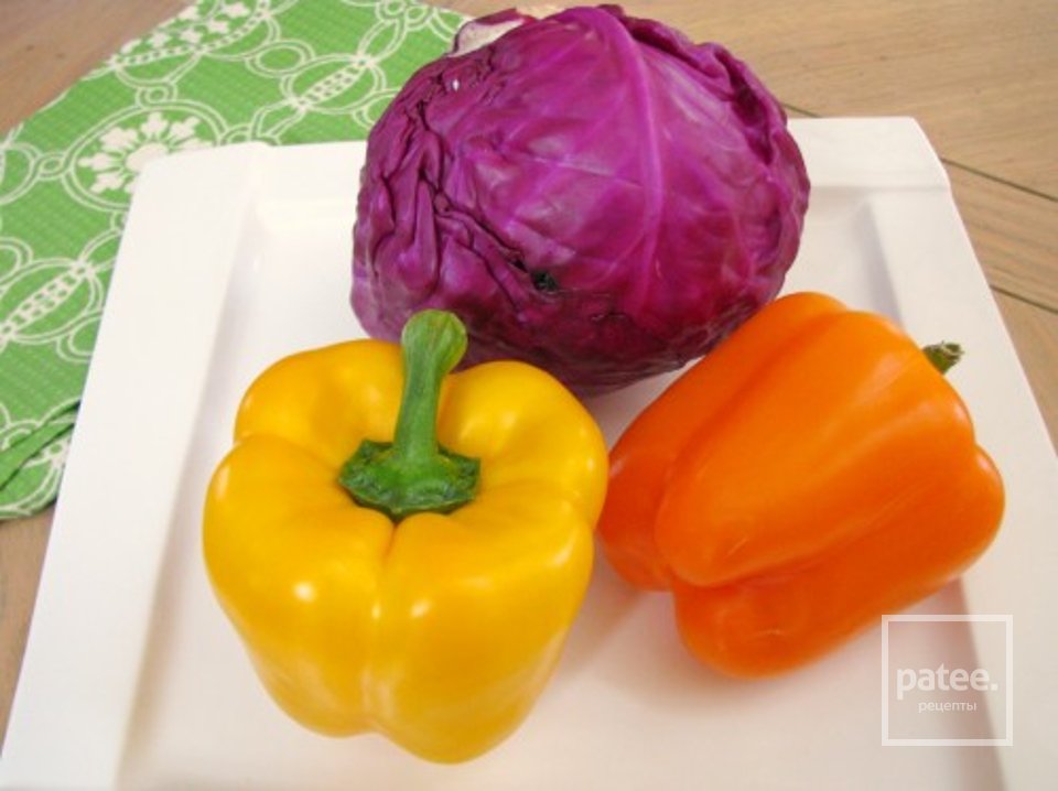 Салат из макарон с заправкой из меда и кинзы - Шаг 4