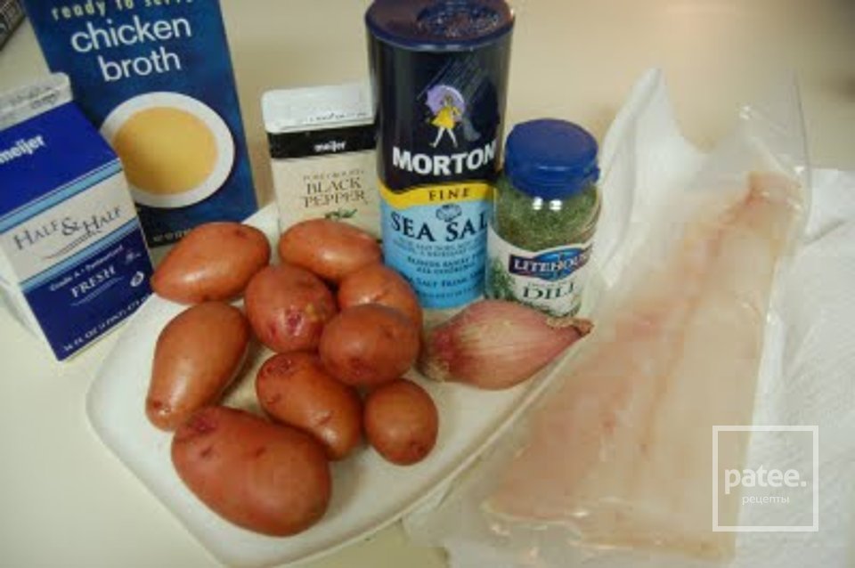 Похлебка с палтусом - Шаг 1