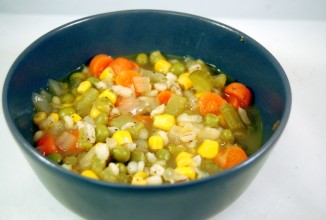 Овощной суп с ячменем