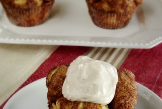 Кексы с  кремом из корицы и творожной пасты