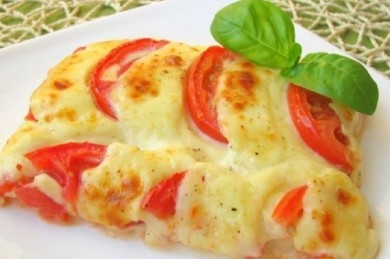 Рецепт Пирог с помидорами и сыром