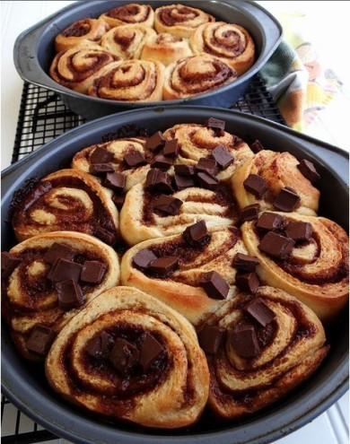 Роллы с шоколадом и корицей - Шаг 18