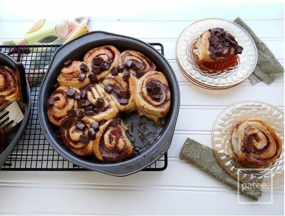 Роллы с шоколадом и корицей - Шаг 19