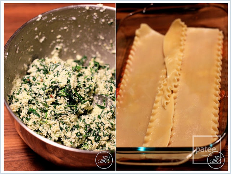 Лазанья с сыром и шпинатом - Шаг 3