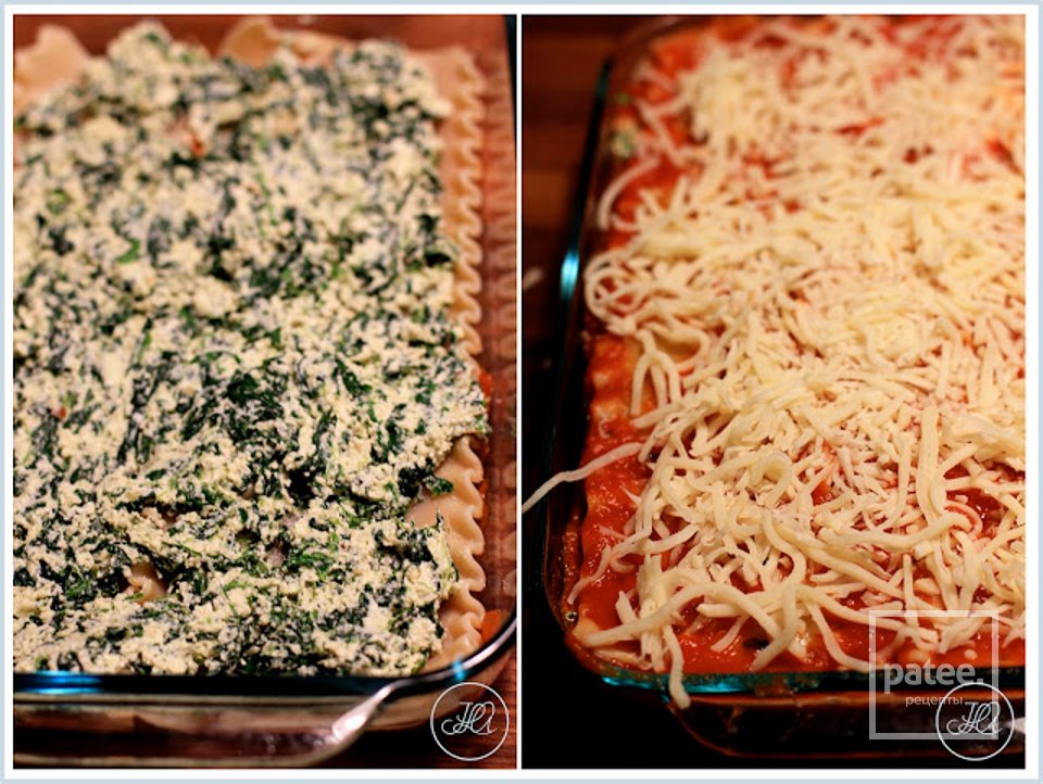 Лазанья с сыром и шпинатом - Шаг 7