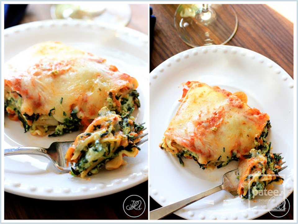 Лазанья с сыром и шпинатом - Шаг 8