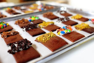 Шоколадное печенье с глазурью