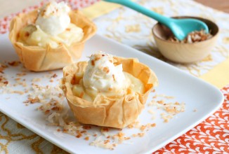 Сливочно-кокосовый пудинг в чашечках