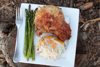 Картофель с луком и сыром