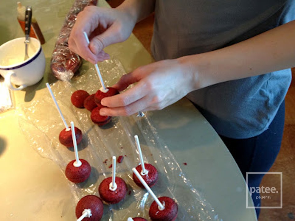 Красные мини-пирожные брауни - Шаг 10