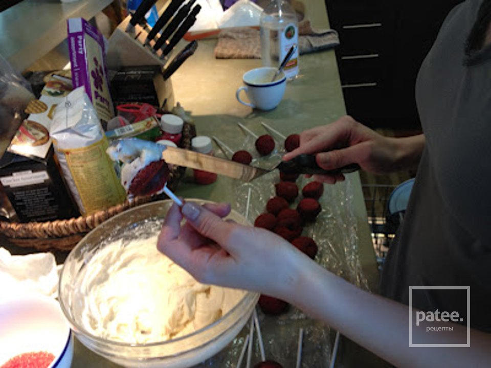 Красные мини-пирожные брауни - Шаг 13