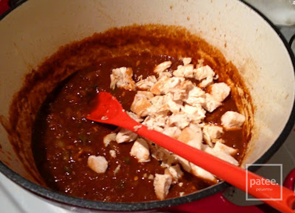 Курица с пастой и соусом энчилада - Шаг 8