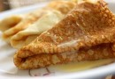 Заварные блины на молоке