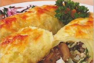 Голубцы с грибами и яйцами
