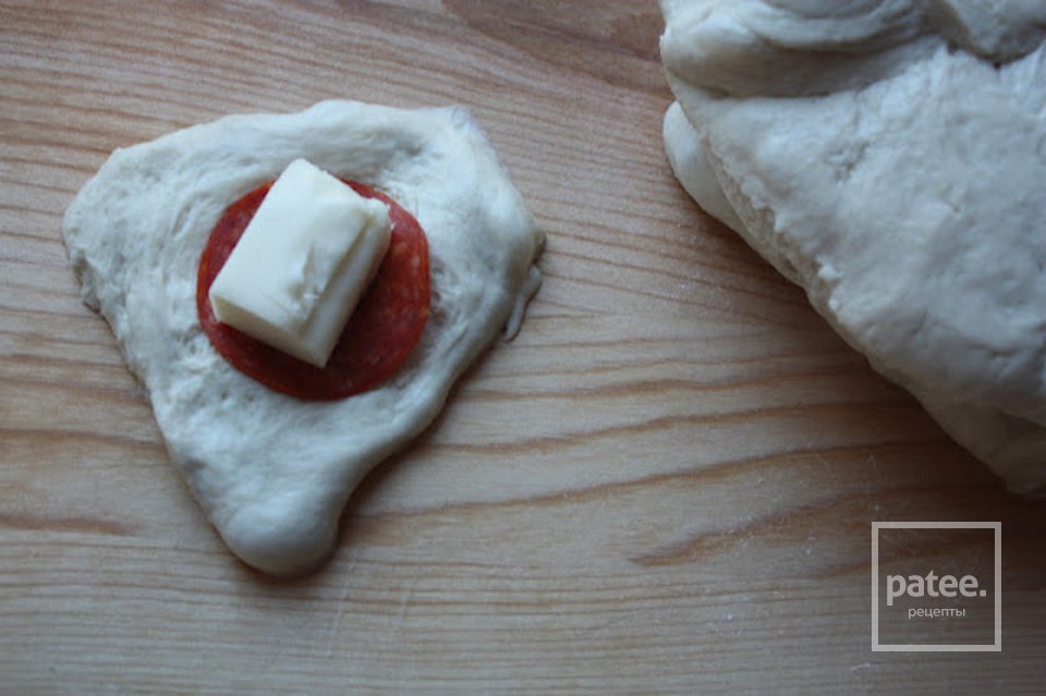 Хлеб с сыром и колбасой - Шаг 3