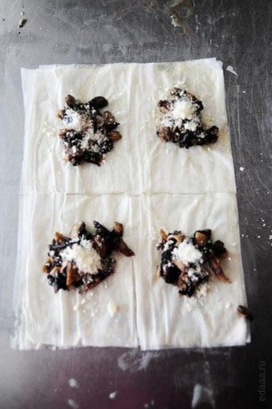 Конвертики с грибами - Шаг 6