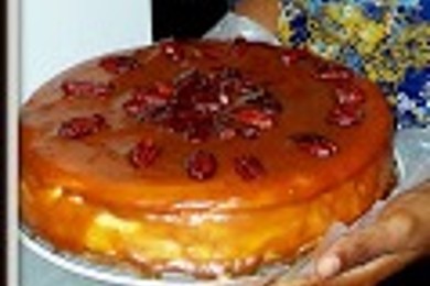 Карамельный чизкейк с медовыми орешками - приготовление