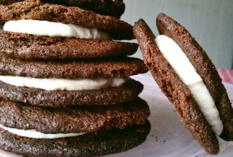 Домашнее печенье Орео с нежным творожным кремом