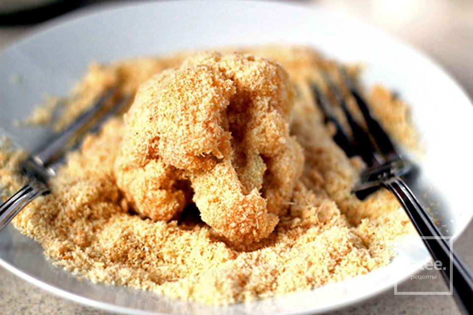 Цветная капуста, поджаренная в сухариках - Шаг 8