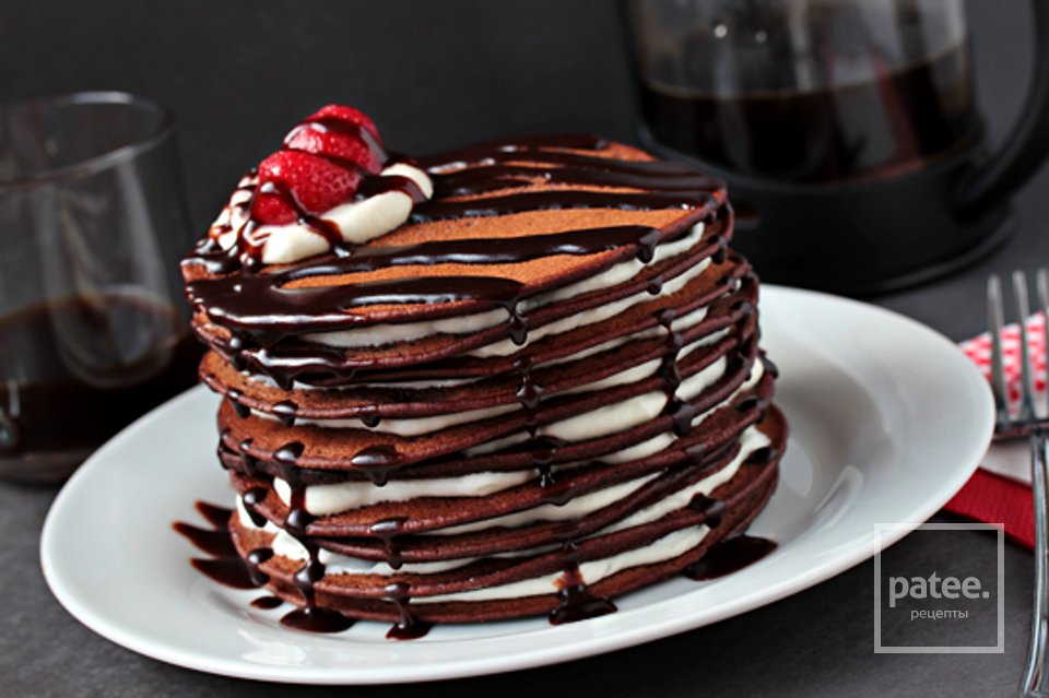 Шоколадный торт из блинчиков - Шаг 7
