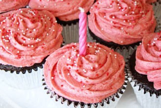 Шоколадно-малиновые кексы