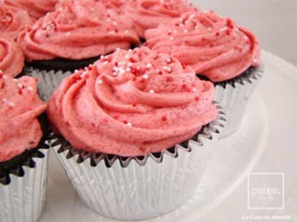 Шоколадно-малиновые кексы - Шаг 13