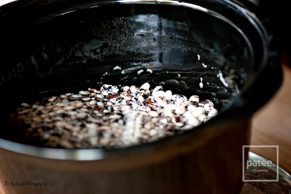 Вегетарианский суп с фасолью - Шаг 1