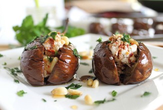 Фаршированные жаренные баклажаны