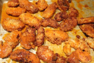 Жареная курица под острым соусом