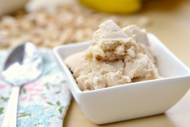 Низкокалорийное банановое мороженое с арахисовым маслом - приготовление