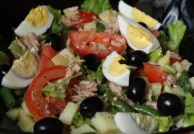 Рецепт Салат с тунцом и овощами