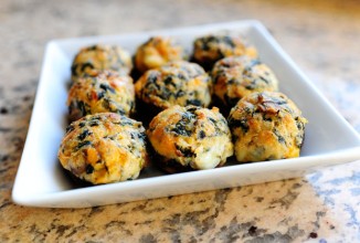 Фаршированные шампиньоны со шпинатом