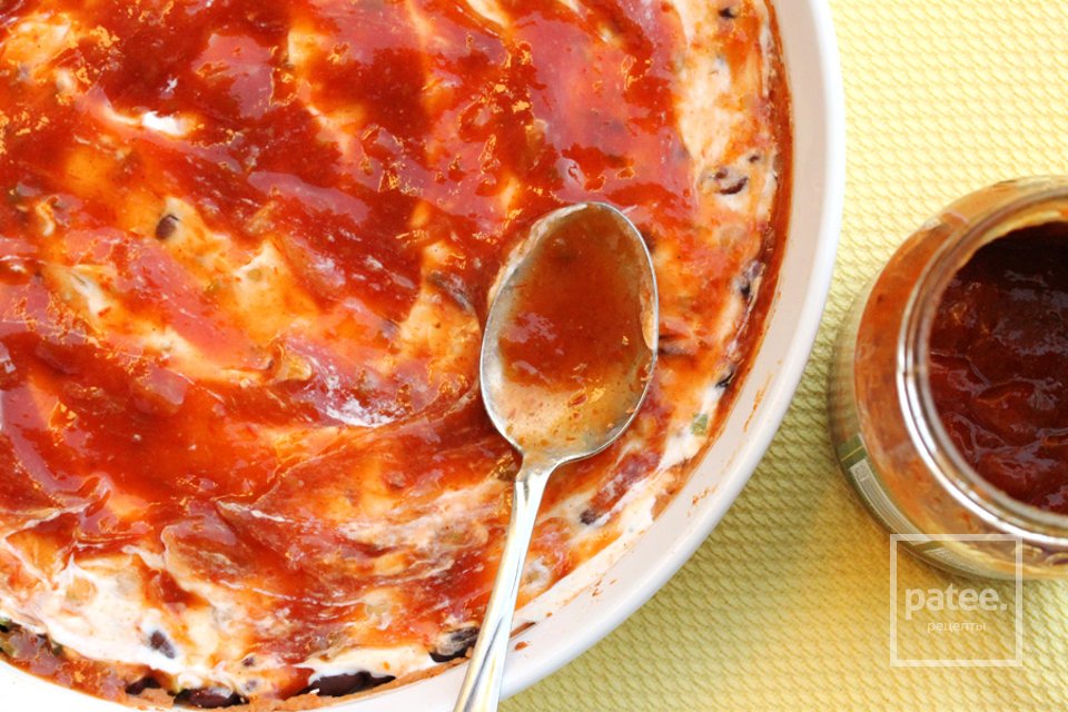 Салат с фасолью, нутом и овощами - Шаг 9