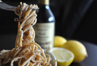 Лимонно-чесночные спагетти