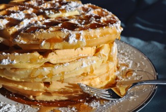 Ванильные вафли к завтраку