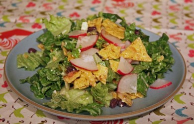 Рецепт Салат из фасоли с овощами