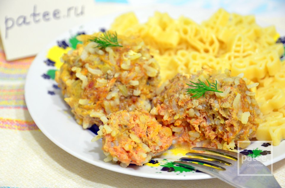 Мясные "ёжики" с рисом и морковью - Шаг 8