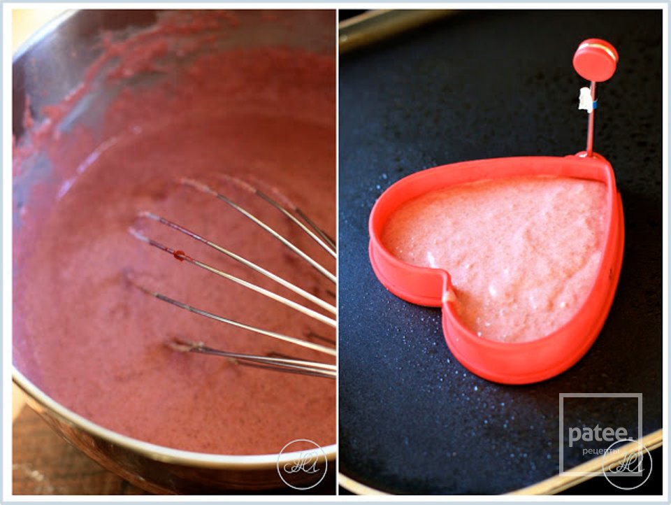 Малиновые блины с ликером и миндальным сиропом - Шаг 6