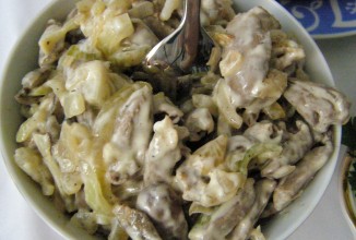 Салат из куриных сердечек